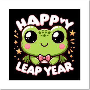 Happy Leap Year - Cute Frog Posters and Art